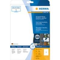 HERMA Wetterfeste Etiketten 4577 DIN A4 Weiß Rechteckig 210 x 297 mm 20 Blatt à 1 Etikett