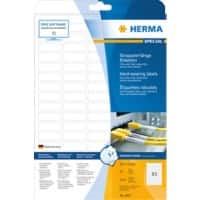 HERMA Wetterfeste Etiketten 8337 DIN A4 Weiß Rechteckig 37 x 13 mm 25 Blatt à 85 Etiketten