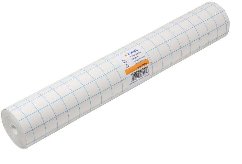HERMA Buchschutzfolie 7025 Haftend Transparent 40 cm x 25 m