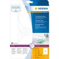 HERMA CD-DVD Etiketten 4850 Weiß Rund Ø 116 mm 25 Blatt à 2 Etiketten