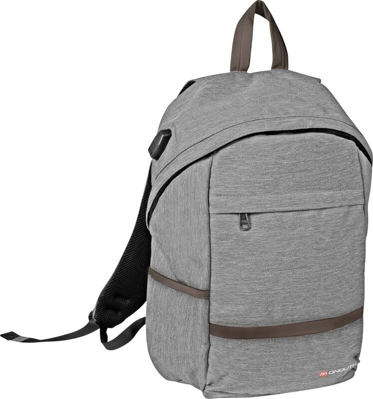 Monolith Laptop-Rucksack 9117G 15.6 " Canvas Grau 27 x 17 x 43 cm