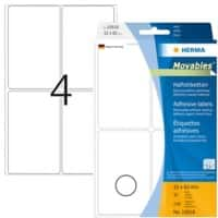 HERMA Mehrzwecketiketten 10618 Weiß Rechteckig 52 x 82 mm 32 Blatt à 4 Etiketten