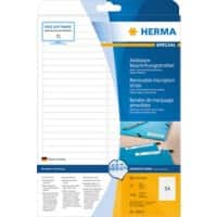 HERMA Wiederablösbare Etiketten 10015 Weiß Rechteckig 96 x 10 mm 25 Blatt à 56 Etiketten