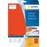 HERMA Farbige Multifunktionsetiketten 4552 Rot Rechteckig 105 x 37 mm 20 Blatt à 16 Etiketten