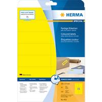 HERMA Farbige Multifunktionsetiketten 4551 Gelb Rechteckig 105 x 37 mm 20 Blatt à 16 Etiketten
