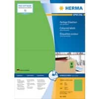 HERMA Farbige Multifunktionsetiketten 4569 Grün Rechteckig 199 x 143 mm 100 Blatt à 2 Etiketten