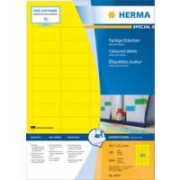 HERMA Farbige Etiketten 4544 Gelb Rechteckig 45 x 21 mm 100 Blatt à 14 Etiketten