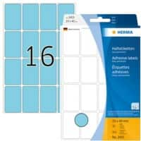 HERMA Mulrifunktionsetiketten 2453 Blau Rechteckig 25 x 40 mm 32 Blatt à 16 Etiketten