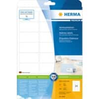 HERMA Adressetiketten 4500 Weiß Rechteckig 63,5 x 33,9 mm 25 Blatt à 24 Etiketten