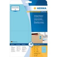 HERMA Farbige Multifunktionsetiketten 4563 Blau Rechteckig 105 x 148 mm 20 Blatt à 4 Etiketten