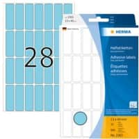 HERMA Mulrifunktionsetiketten 2363 Blau Rechteckig 13 x 40 mm 32 Blatt à 28 Etiketten