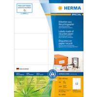 HERMA Recycelte Etiketten 10828 Weiß Rechteckig 105 x 48 mm 100 Blatt à 14 Etiketten