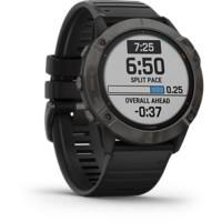 Garmin Sportuhr fenix 6X Solar Titanium DLC Schwarz