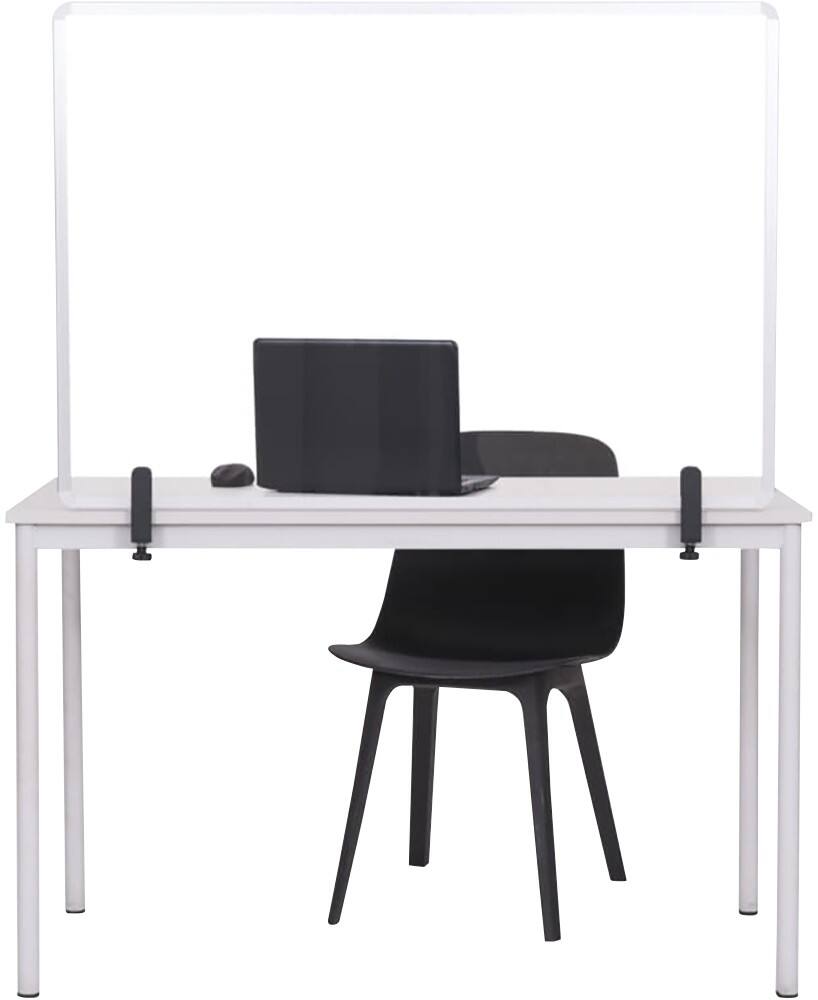 Bi-Office Mobile Schutzscheibe für Tisch und Theke Gehärtetes Glas 1040 x 700 mm