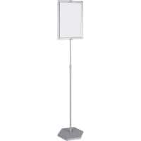 Bi-Office Freistehender Display-Ständer Silber Höhenverstellbar A3 1900 mm