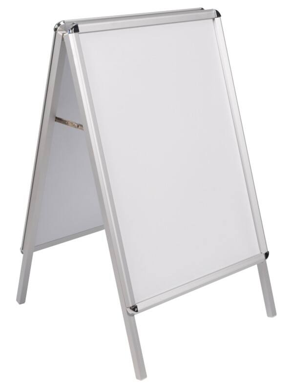 Bi-Office Kundenstopper Freistehend DIN A0 Aluminium Weiß DKT70303032