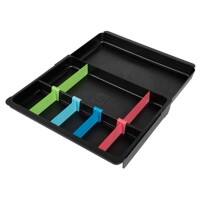 6 PK Exacompta Schubladeneinsatz Eco Kunststoff Farbig sortiert 24,6 x 29,8 x 3,6 cm