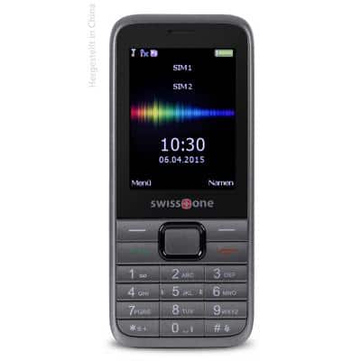Swisstone SC SC 560 1,3 Megapixel 6,1 cm (2,4 Zoll) MiniSIM Mobiltelefon Mobiltelefon Schwarz