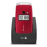 Doro Prime 413 2 Megapixel 6,1 cm (2,4 Zoll) Mobiltelefon Mobiltelefon Rot
