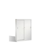 C+P Schiebetürenschrank Acurado H1600xB1200xT400mm Korpus Lichtgrau Fronten Lichtgrau Inneneinrichtung: Lichtgrau Abdeckplatte: Hellgrau Anzahl Fächer: 3