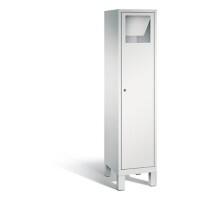 C+P Wäsche-Sammelschrank Evolo, H1850xB420xT500mm Korpus Lichtgrau Fronten Lichtgrau 1 Abteil