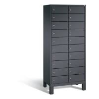 C+P Laptopschrank Evolo H1850xB810xT500mm Korpus Schwarzgrau Fronten Schwarzgrau
