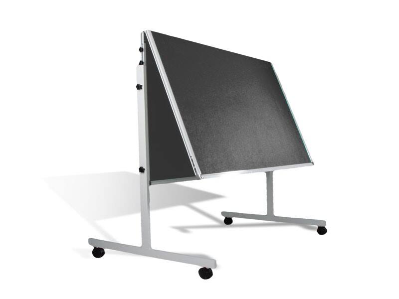 master of boards Pinnwand Freistehend 150 (B) x 1,5 (T) x 120 (H) cm Grau