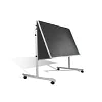 Master of Boards Mobile Filz-Moderationstafel Grau 150x120 cm