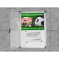 Office Marshal Schaukasten Exklusiv Silber für 2 x A4