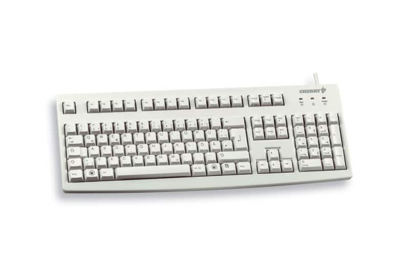 CHERRY Tastatur G83-6105 G83-6105LUNDE-0 Verkabelt Grau QWERTZ (DE)