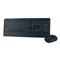 LogiLink Tastatur-Maus-Set ID0161 Kabellos Schwarz QWERTZ (DE)