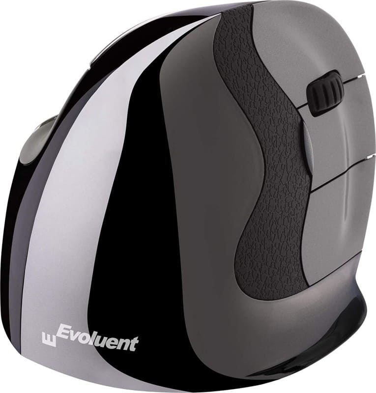 Evoluent VerticalMouse Kabellose Laser USB Maus Grau
