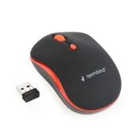Gembird MUSW-4B-03-R Kabellose Optische USB Maus Beidhändig Schwarz, Rot