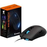 GIGABYTE Aorus M4 Optische USB Kabelgebundene Maus 1.8 m Kabel Mattschwarz