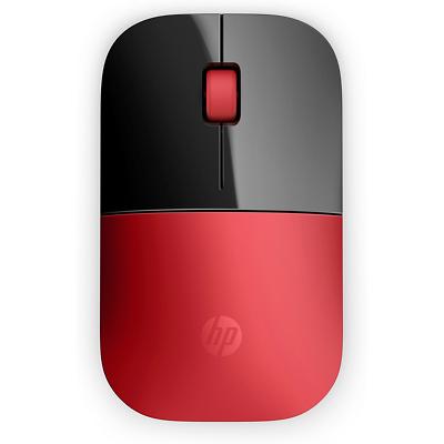 HP Z3700 Kabellos Optische USB Maus Beidhändig Schwarz, Rot