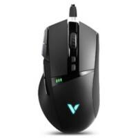 rapoo VT350 Kabellose/Kabelgebundene Optische USB Maus für Rechtshänder 1 m Kabel Schwarz