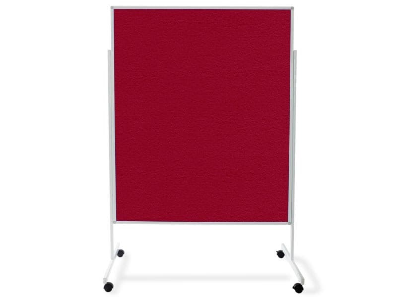 master of boards Filz Moderationstafel 120 (B) x 150 (H) cm Rot
