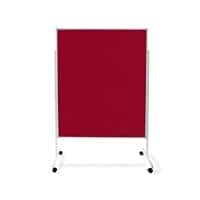 master of boards Filz Moderationstafel 120 (B) x 150 (H) cm Rot