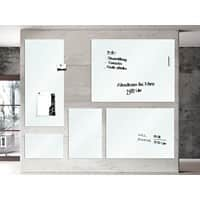 Master of Boards Whiteboard Lissabon Glas Weiß 450 x 300 mm