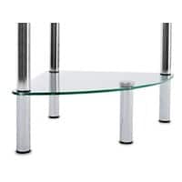 Casa Pura Eckregal Diana Silber 300 x 300 x 1.340 mm