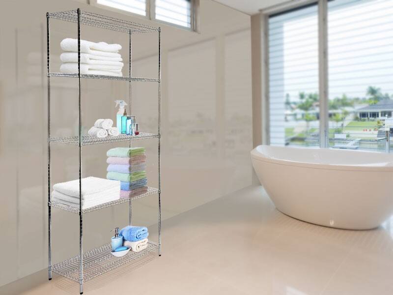 MAMMUT Metall Regal 900 x 450 x 2.000 mm Silber