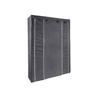 Casa Pura Textilschrank Bruno Polyester Grau 1500 x 450 x 2100 mm