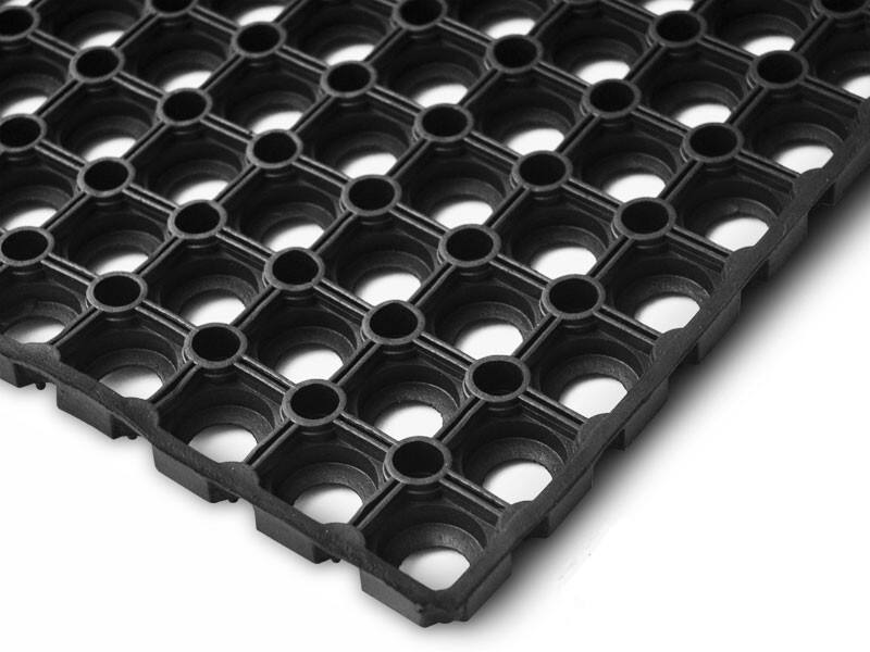 etm Wabenmatte Octo Door Nitrilgummi Schwarz 16 mm 800 x 600 mm