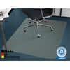 Floordirekt Pro Stuhlunterlage Teppich Recycling-PET Transparent 920 x 1220 mm