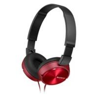 Sony MDR ZX310 Kopfhörer Verkabelt Über das Ohr Rot