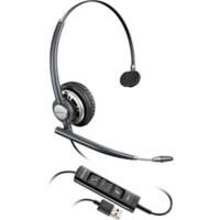Plantronics HW715 Headset Verkabelt Über das Ohr Geräuschunterdrückung mit Mikrofon Schwarz mit Mikrofon