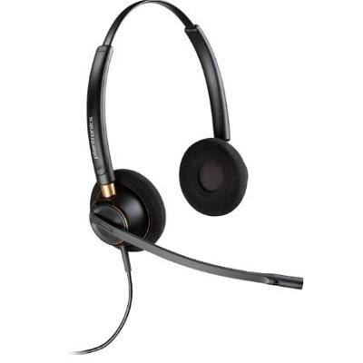 Plantronics HW520D Headset Verkabelt Über das Ohr Geräuschunterdrückung mit Mikrofon Schwarz mit Mikrofon