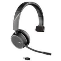 Plantronics Voyager 4210 UC Headset Kabellos Kopfbügel Noise Cancelling Schwarz mit Mikrofon Bluetooth USB