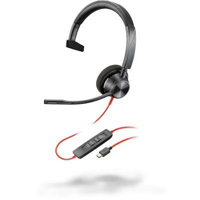 Plantronics Blackwire 3310 Headset Verkabelt Kopfbügel Noise Cancelling Schwarz mit Mikrofon