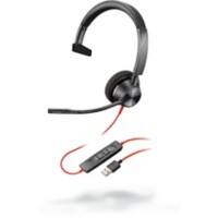 Plantronics Blackwire 3325 Headset Verkabelt Kopfbügel Noise Cancelling Schwarz mit Mikrofon